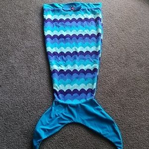 Mermaid Blanket lined with Fleece